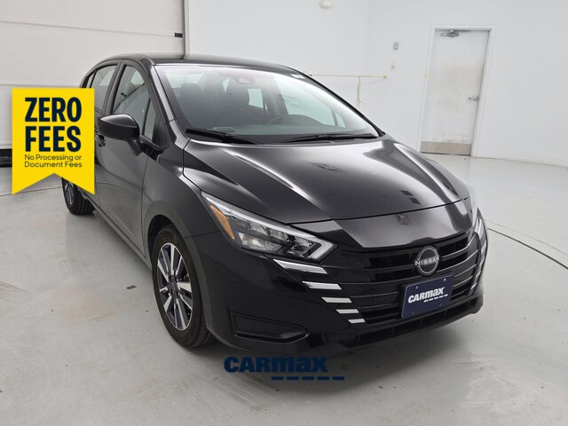 Black 2025 Nissan Versa SV FWD Sedan Front-Wheel Drive Automatic