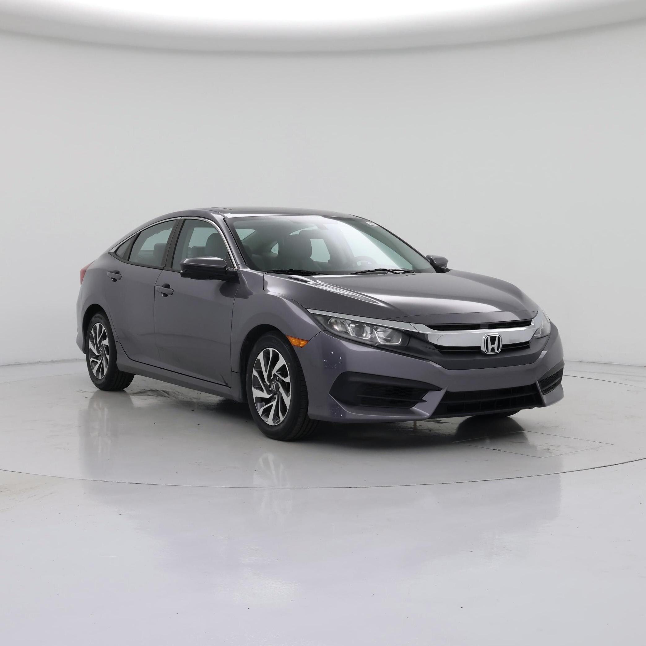 Gray 2018 Honda Civic Sedan Front-Wheel Drive Automatic