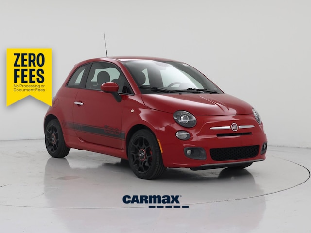 Red 2015 FIAT 500 Sport Hatchback Front-Wheel Drive Automatic