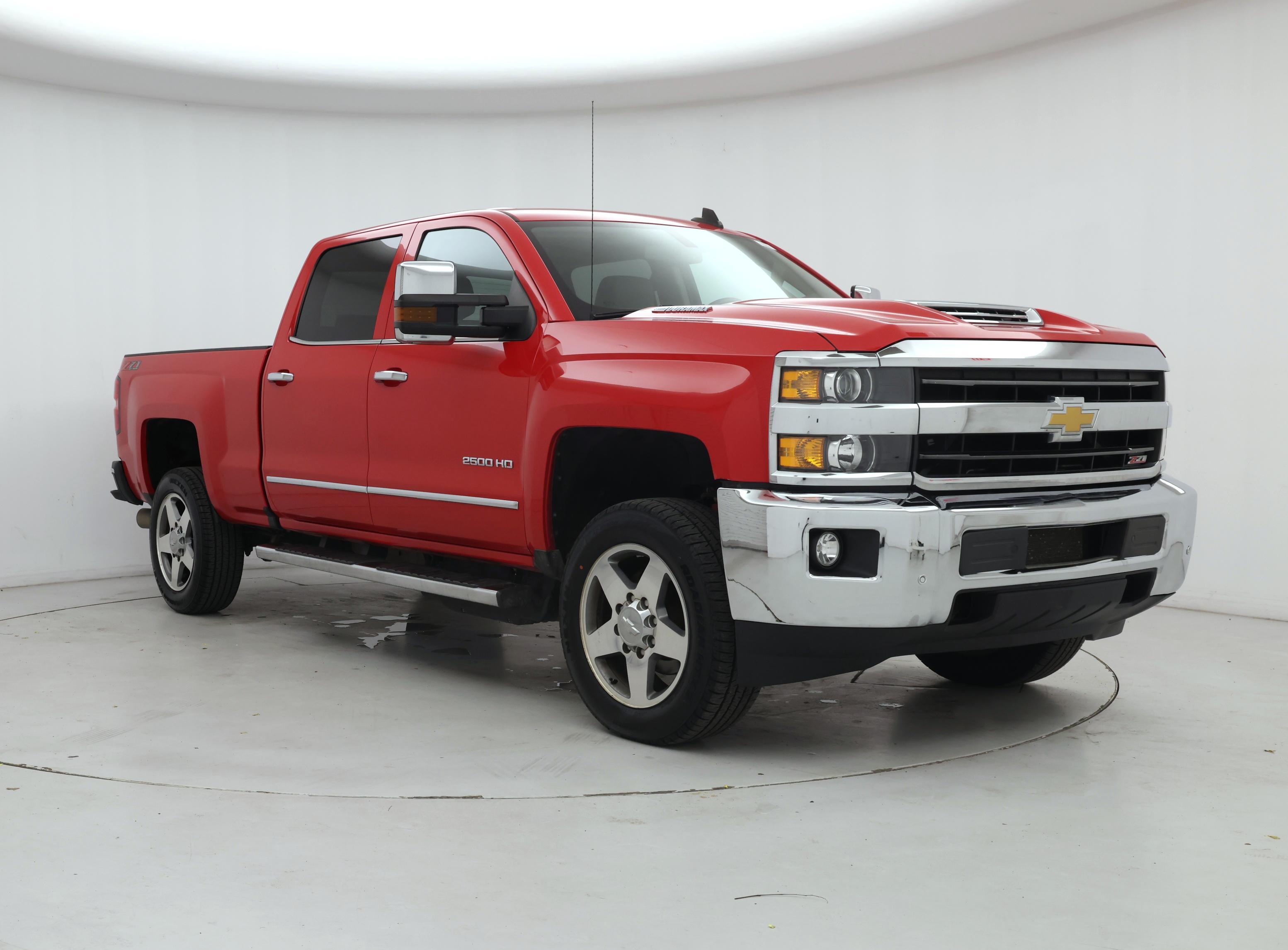 Red 2018 Chevrolet Silverado 2500HD LTZ Crew Cab 4WD Pickup Truck Four-Wheel Drive Automatic