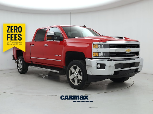 Red 2018 Chevrolet Silverado 2500HD LTZ Crew Cab 4WD Pickup Truck Four-Wheel Drive Automatic