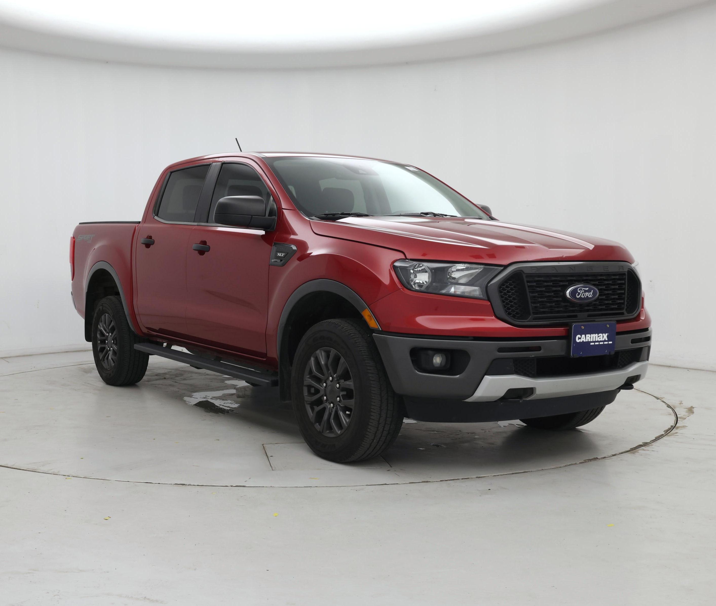 Red 2020 Ford Ranger Pickup Truck Four-Wheel Drive Automatic