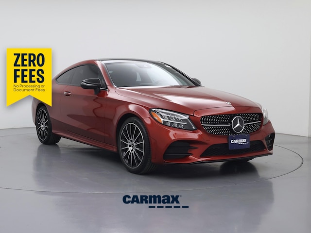 Red 2022 Mercedes-Benz C-Class Coupe All-Wheel Drive Automatic