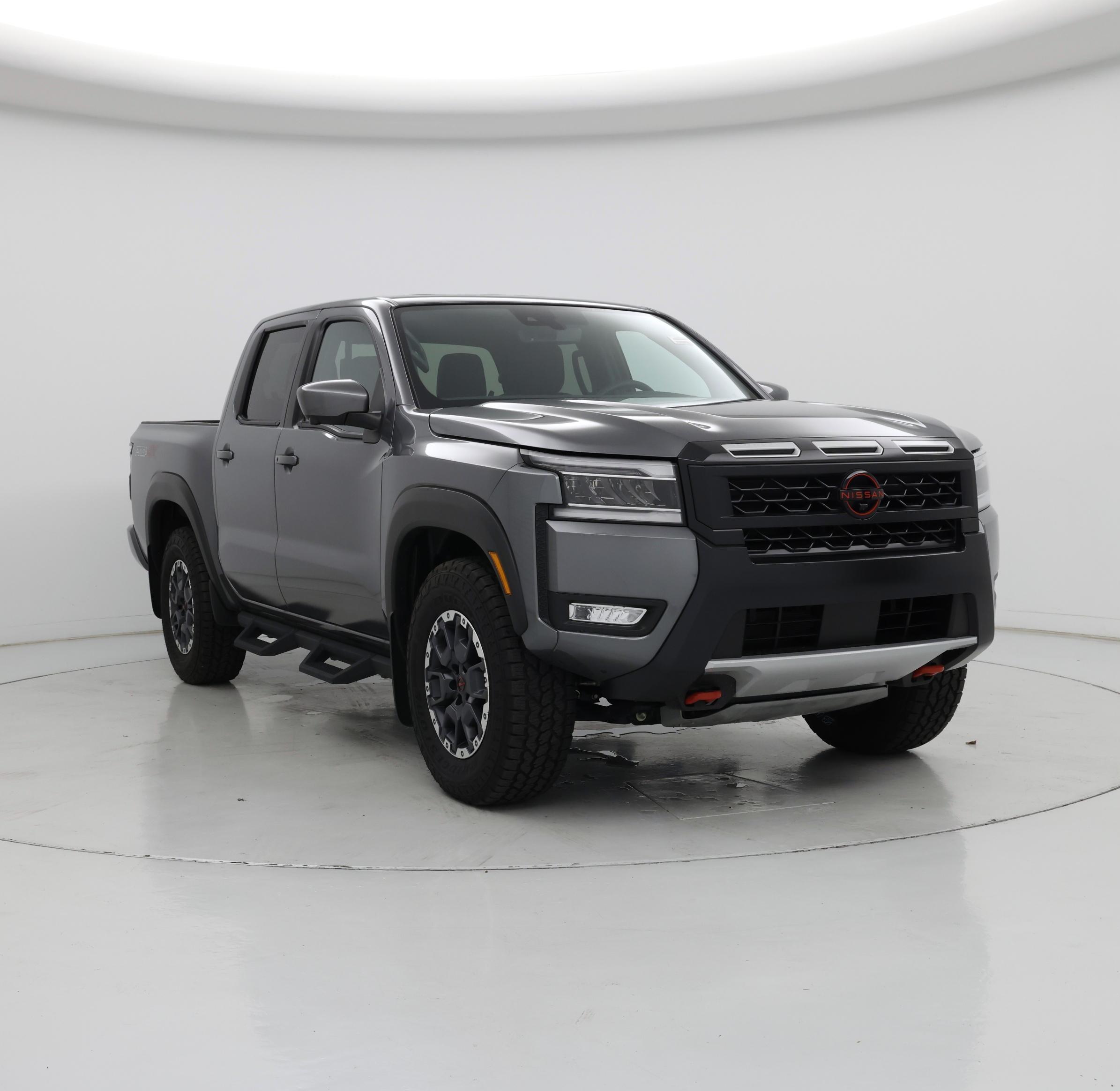 Gray 2025 Nissan Frontier PRO-4X Crew Cab 4WD Pickup Truck Four-Wheel Drive Automatic