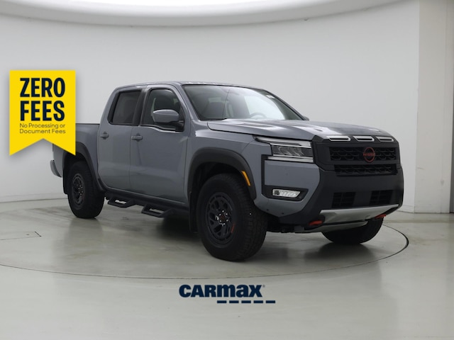 Gray 2025 Nissan Frontier PRO-4X Crew Cab 4WD Pickup Truck Four-Wheel Drive Automatic