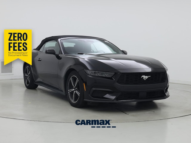 Black 2025 Ford Mustang EcoBoost Premium Convertible RWD Convertible Rear-Wheel Drive Automatic