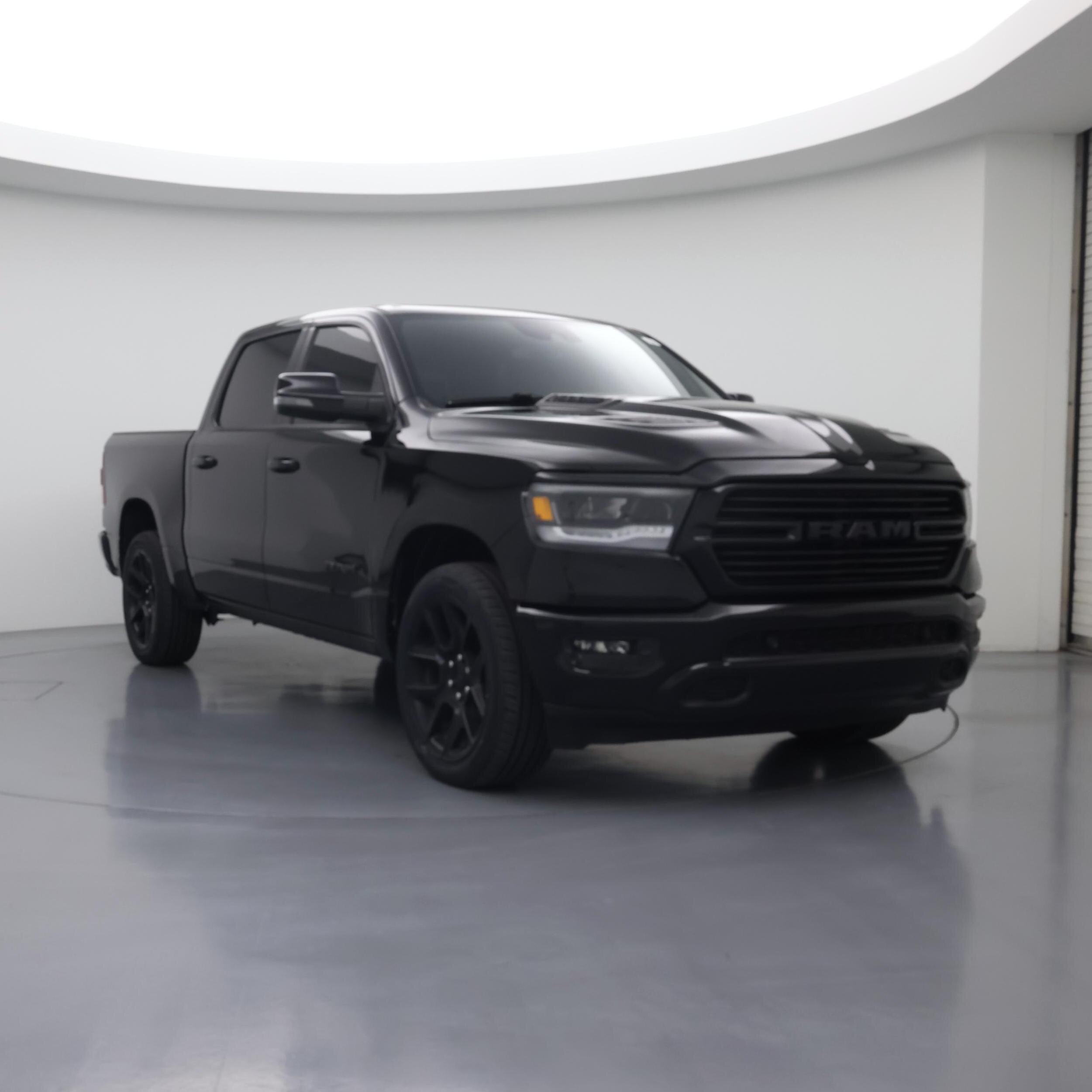 Black 2024 RAM 1500 Pickup Truck Four-Wheel Drive Automatic