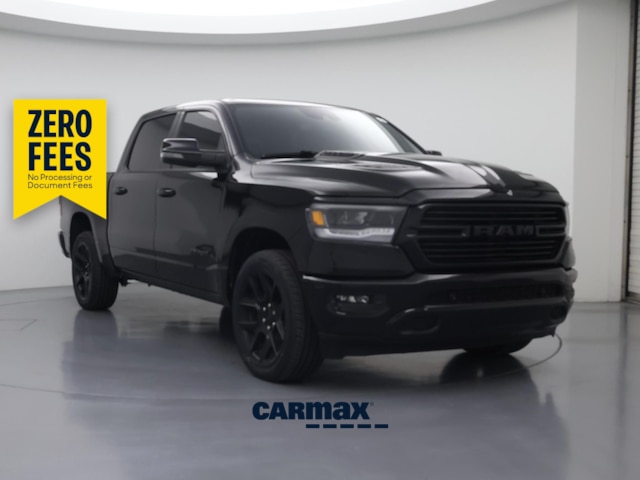 Black 2024 RAM 1500 Pickup Truck Four-Wheel Drive Automatic