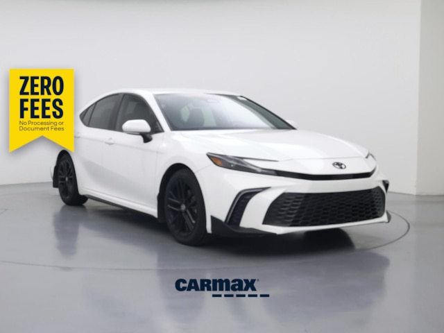 White 2025 Toyota Camry Sedan Front-Wheel Drive Automatic