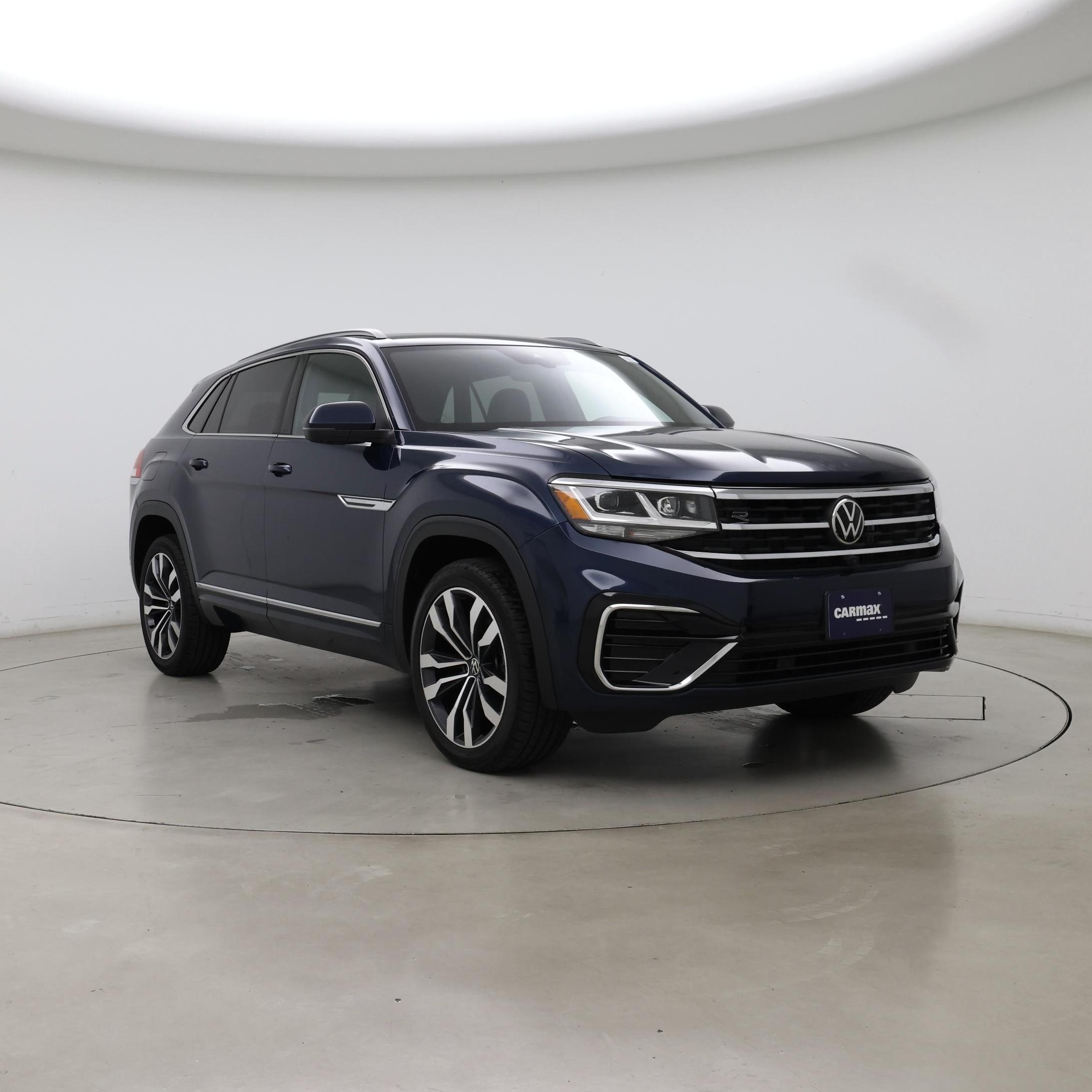 Blue 2021 Volkswagen Atlas Cross Sport SUV / Crossover All-Wheel Drive Automatic