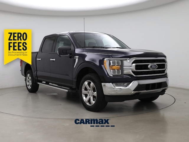 Blue 2023 Ford F-150 Pickup Truck Four-Wheel Drive Automatic