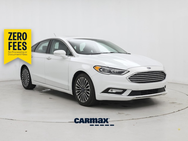 White 2017 Ford Fusion Hybrid Sedan Front-Wheel Drive Automatic