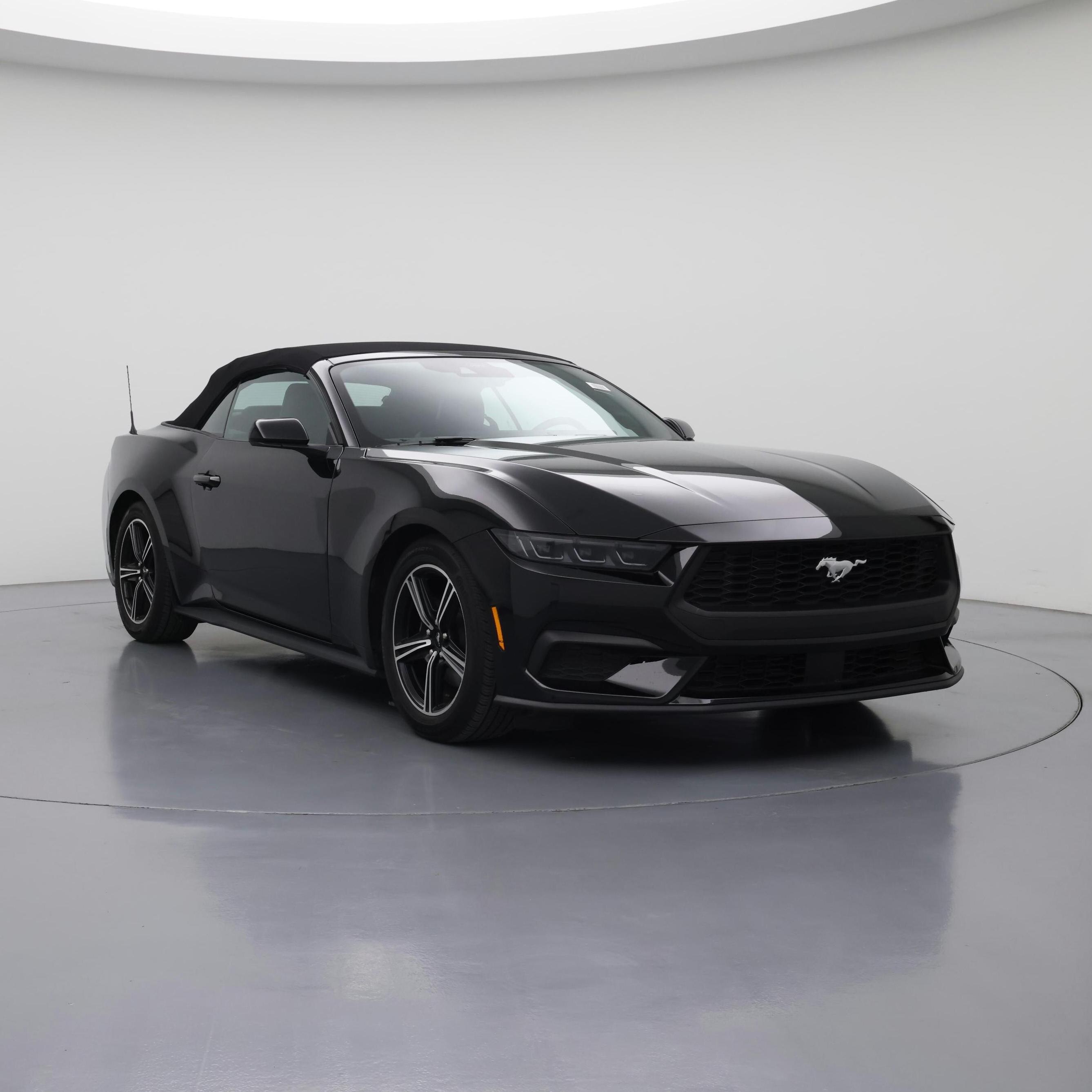 Black 2025 Ford Mustang Convertible Rear-Wheel Drive Automatic