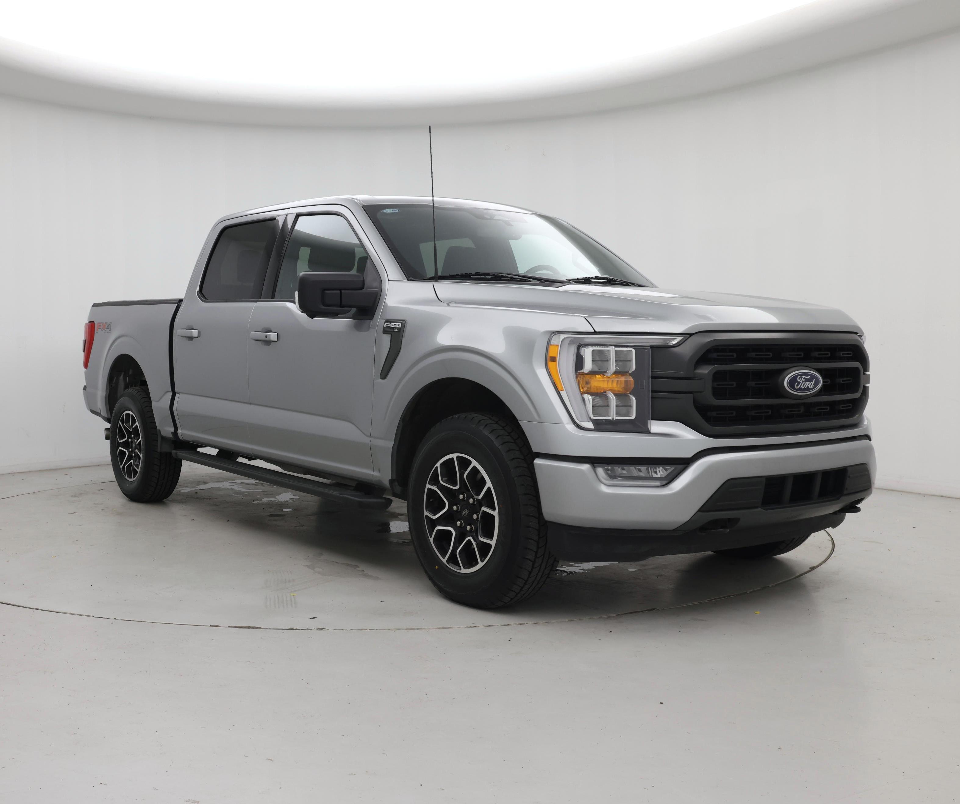 Silver 2023 Ford F-150 Pickup Truck Four-Wheel Drive Automatic