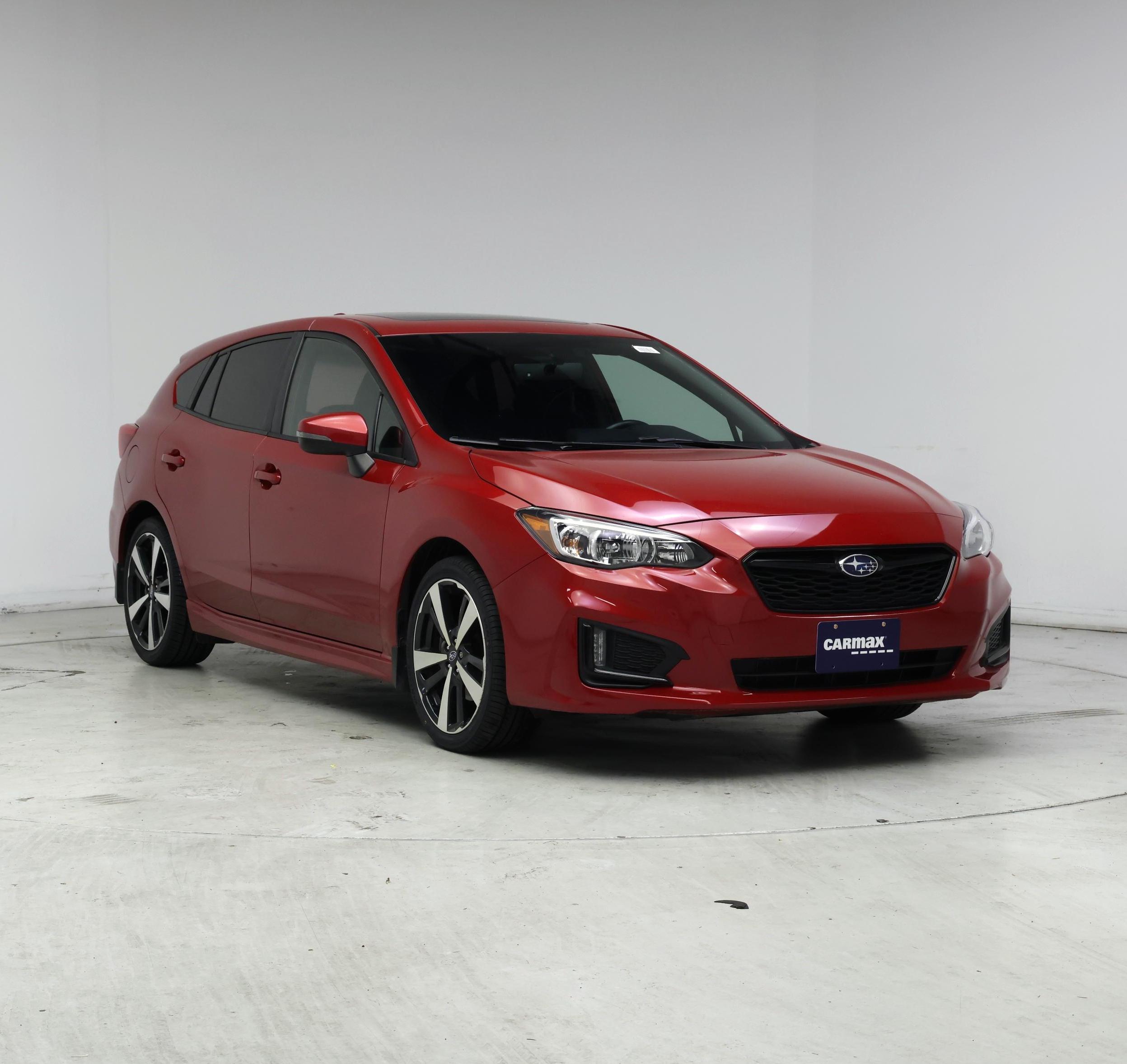 Red 2019 Subaru Impreza Hatchback  Automatic