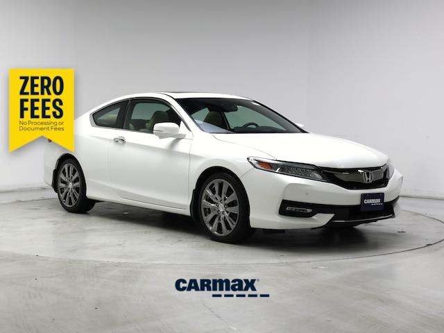 White 2017 Honda Accord Coupe Touring Coupe Front-Wheel Drive Automatic