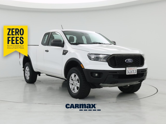 White 2021 Ford Ranger Pickup Truck Four-Wheel Drive Automatic