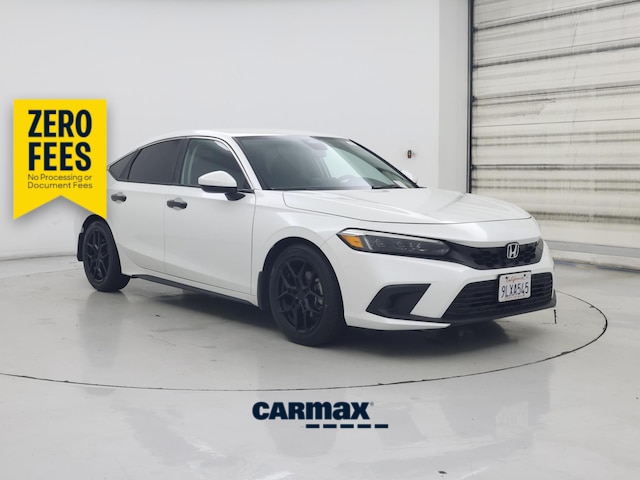 White 2024 Honda Civic Hatchback LX FWD Hatchback Front-Wheel Drive Automatic