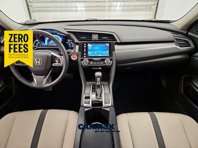 Black 2017 Honda Civic EX Sedan Front-Wheel Drive Automatic