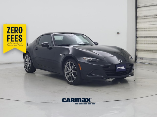 Black 2022 Mazda MX-5 Miata RF Grand Touring RWD Convertible Rear-Wheel Drive Manual
