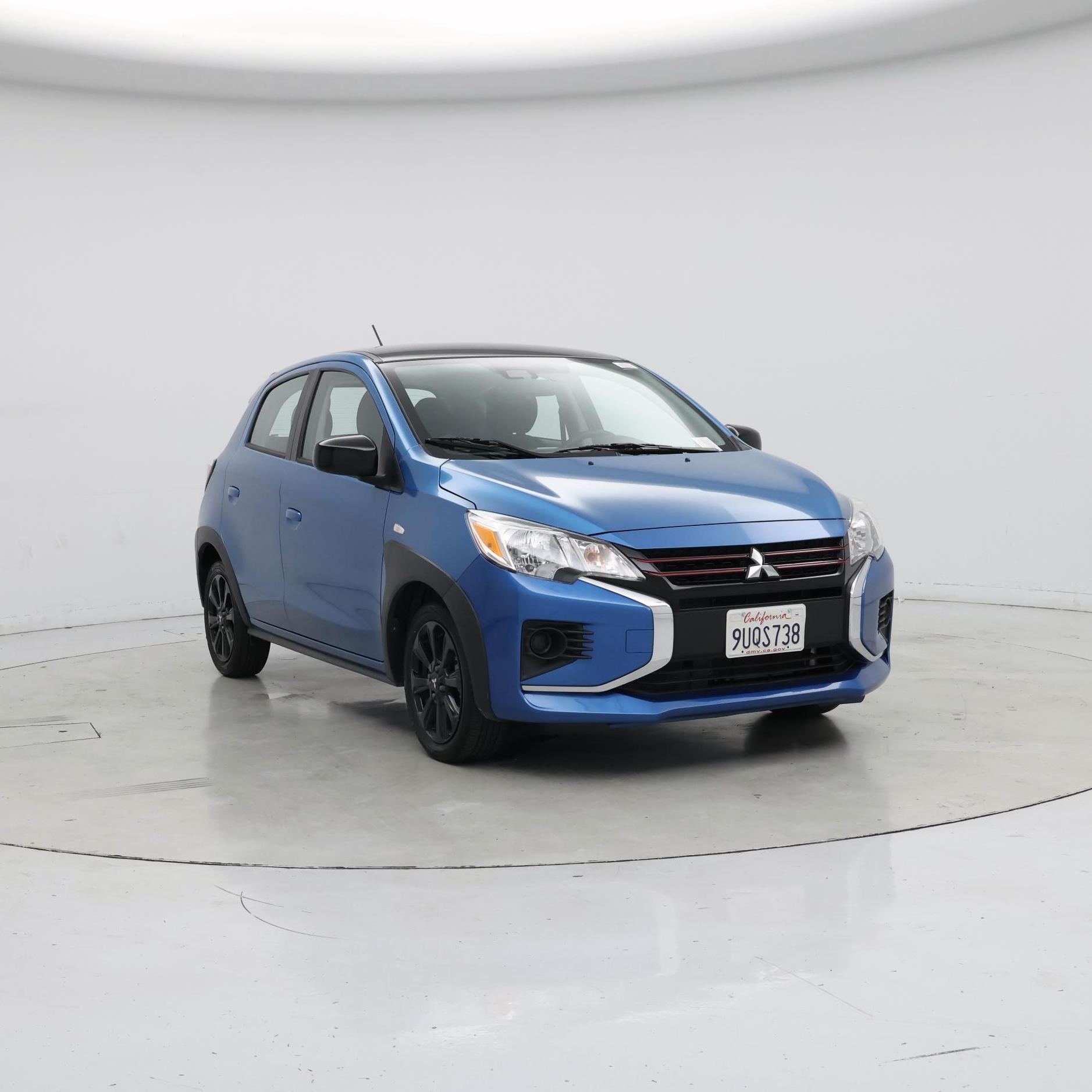 Blue 2024 Mitsubishi Mirage Hatchback Front-Wheel Drive Automatic