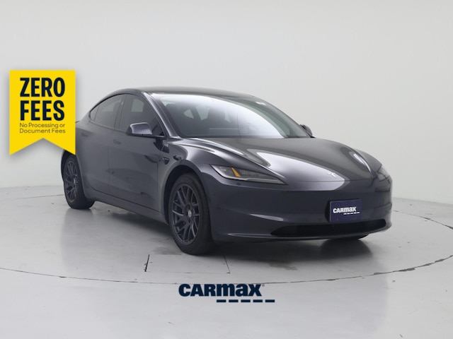 Gray 2025 Tesla Model 3 Long Range RWD Sedan Rear-Wheel Drive Automatic