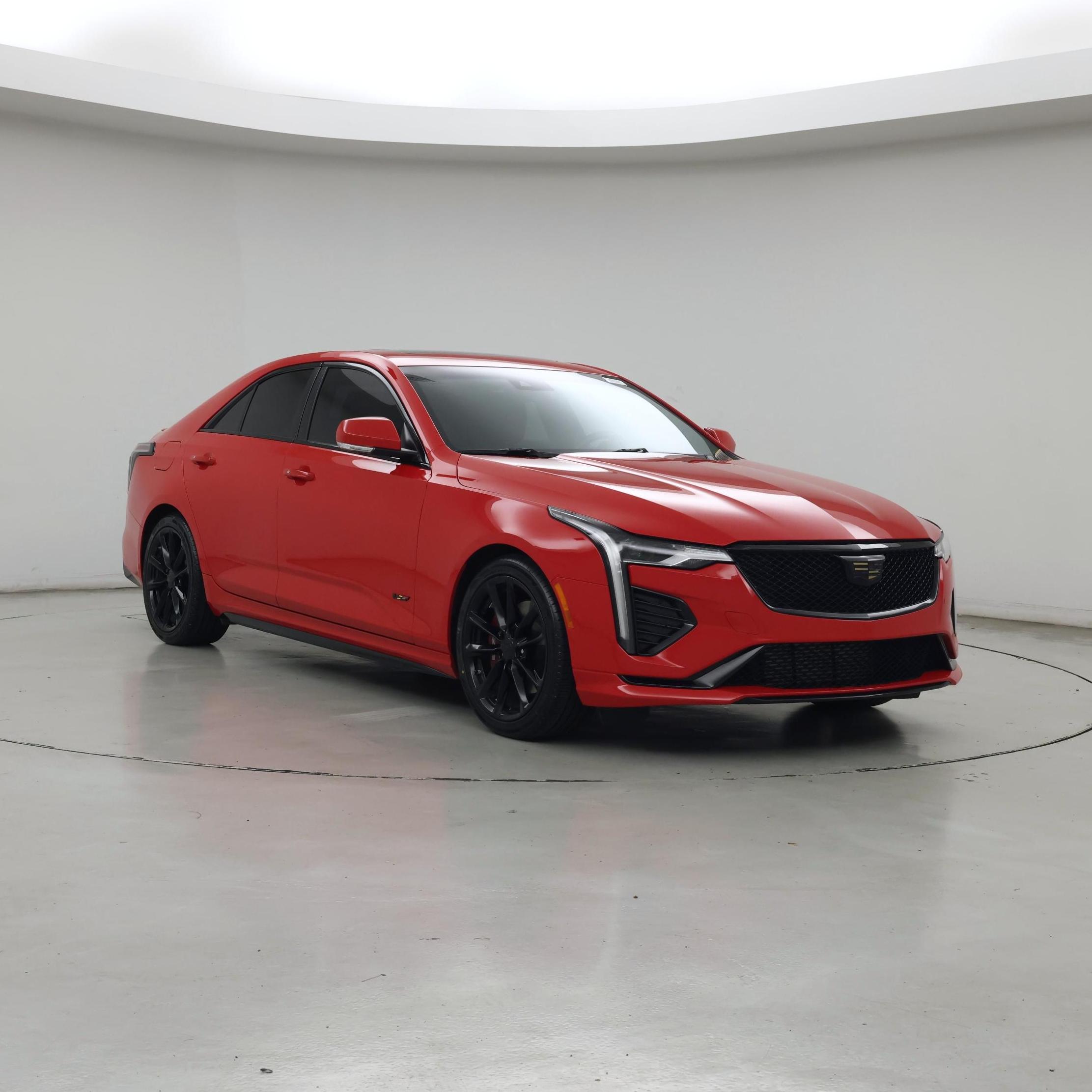 Red 2020 Cadillac CT4 V-Series RWD Sedan Rear-Wheel Drive Automatic