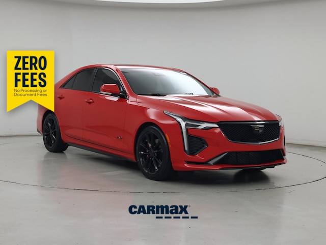 Red 2020 Cadillac CT4 V-Series RWD Sedan Rear-Wheel Drive Automatic