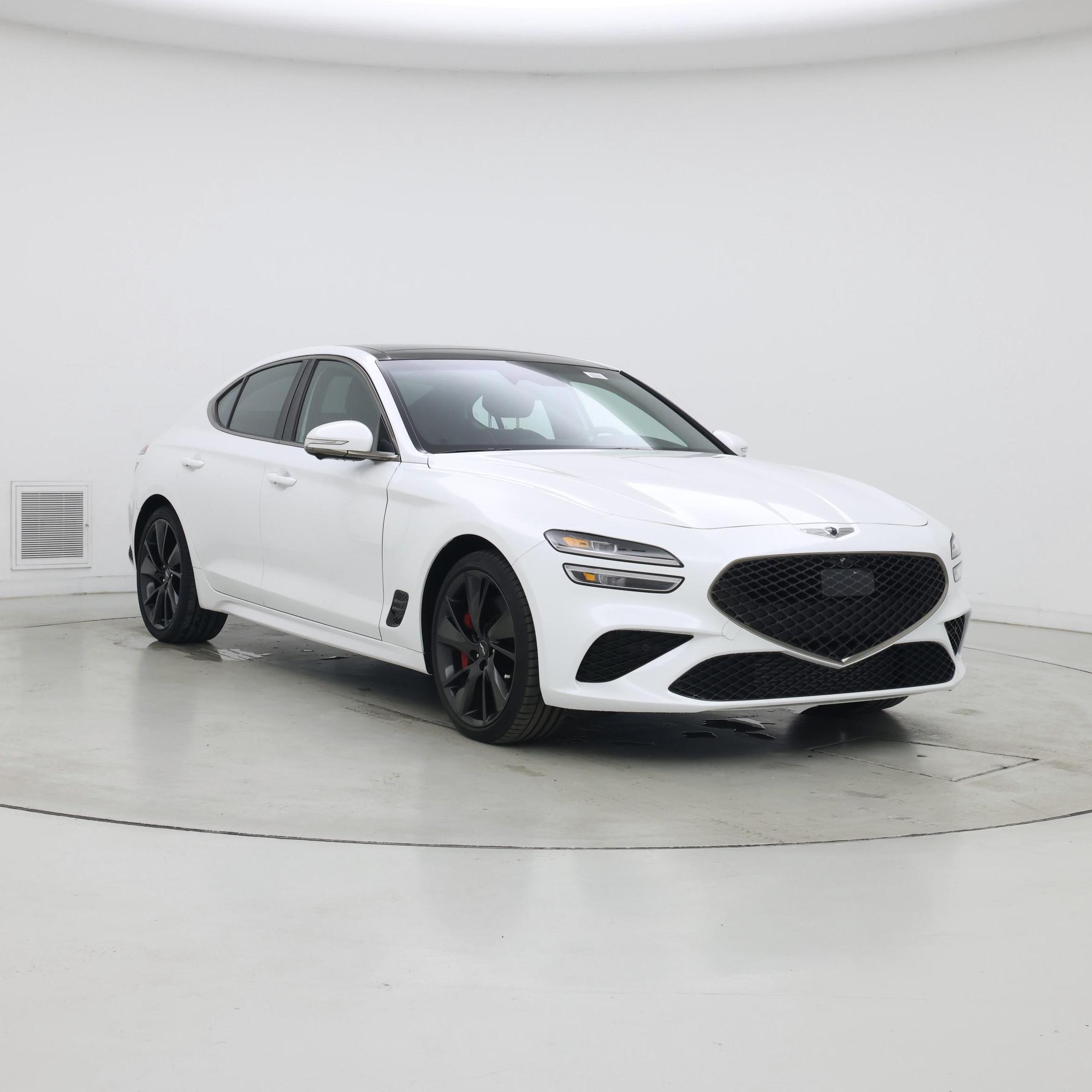 White 2023 Genesis G70 3.3T RWD Sedan Rear-Wheel Drive Automatic