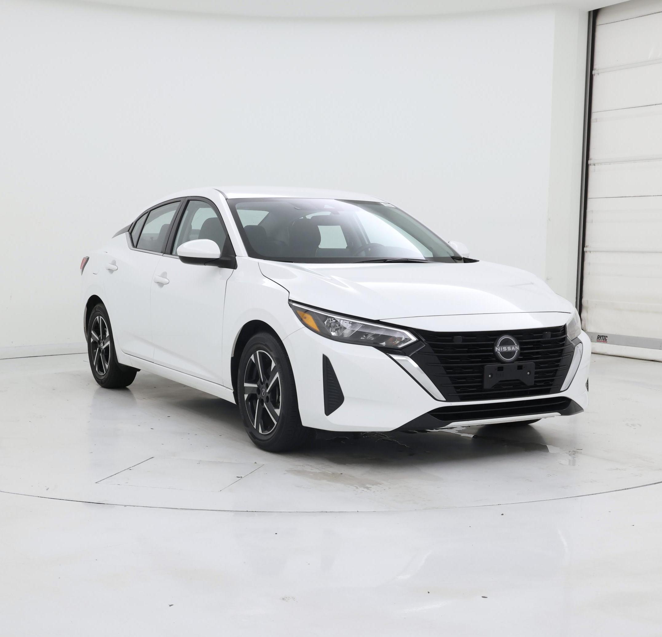 White 2025 Nissan Sentra SV FWD Sedan Front-Wheel Drive Automatic