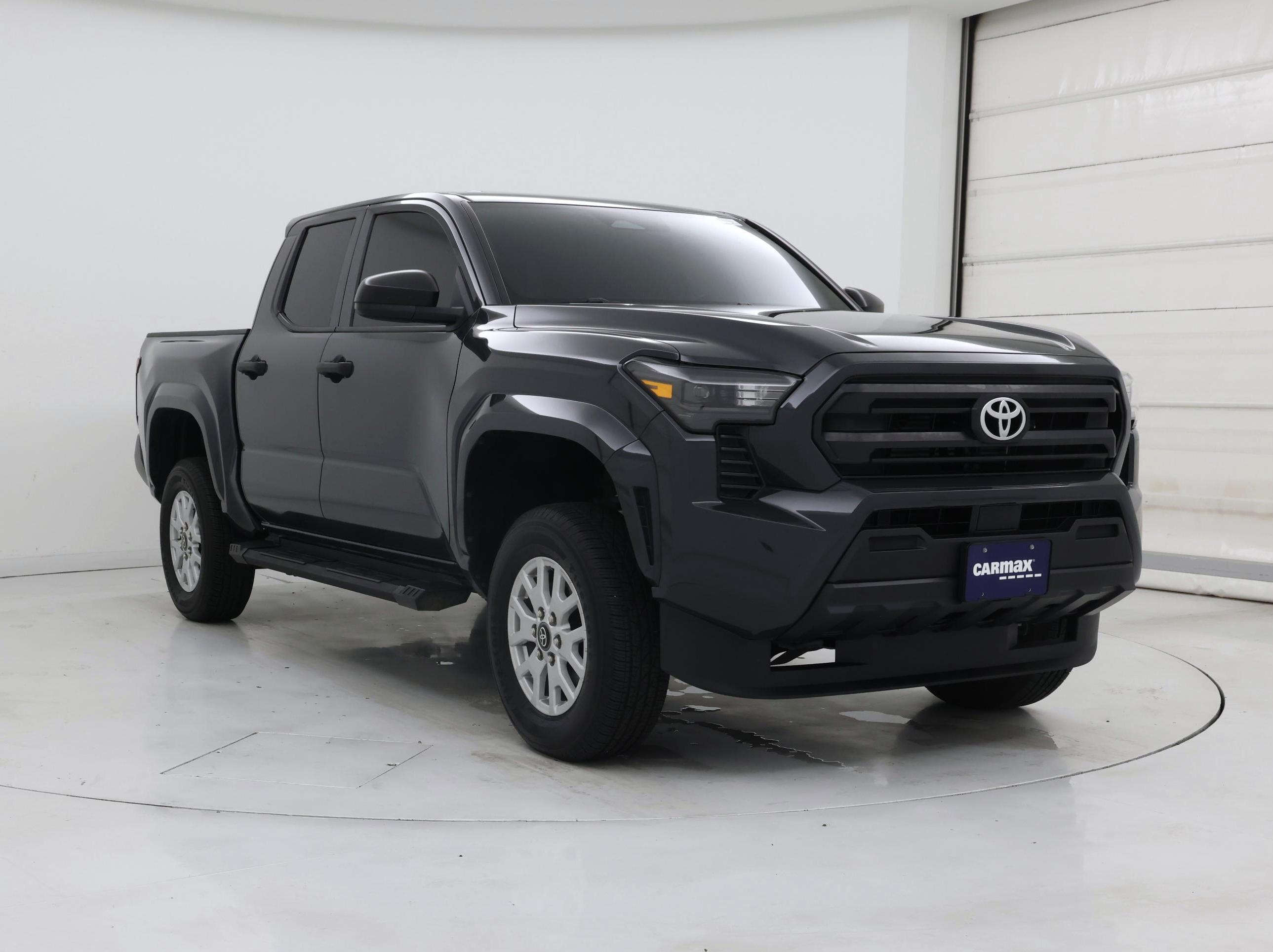 Gray 2024 Toyota Tacoma SR Double Cab 4WD Pickup Truck Four-Wheel Drive Manual