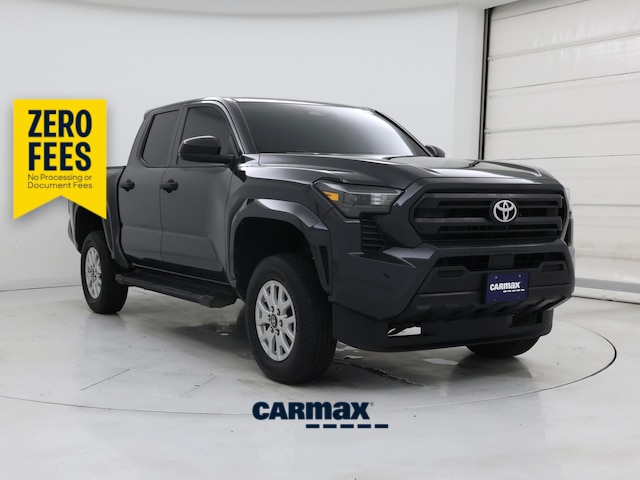 Gray 2024 Toyota Tacoma SR Double Cab 4WD Pickup Truck Four-Wheel Drive Manual