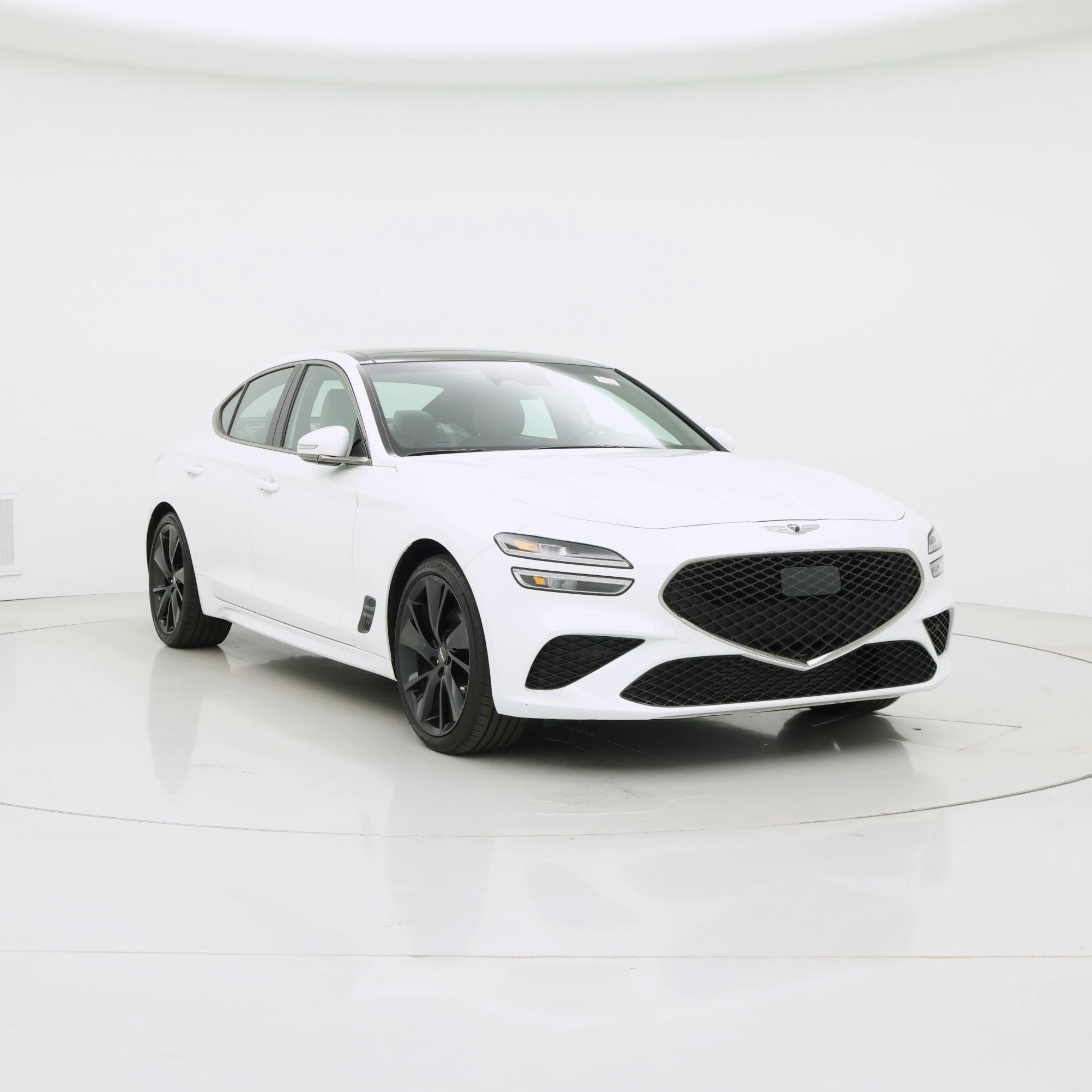 White 2023 Genesis G70 Sedan Rear-Wheel Drive Automatic