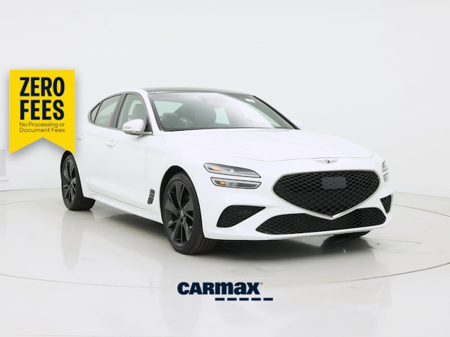 White 2023 Genesis G70 Sedan Rear-Wheel Drive Automatic
