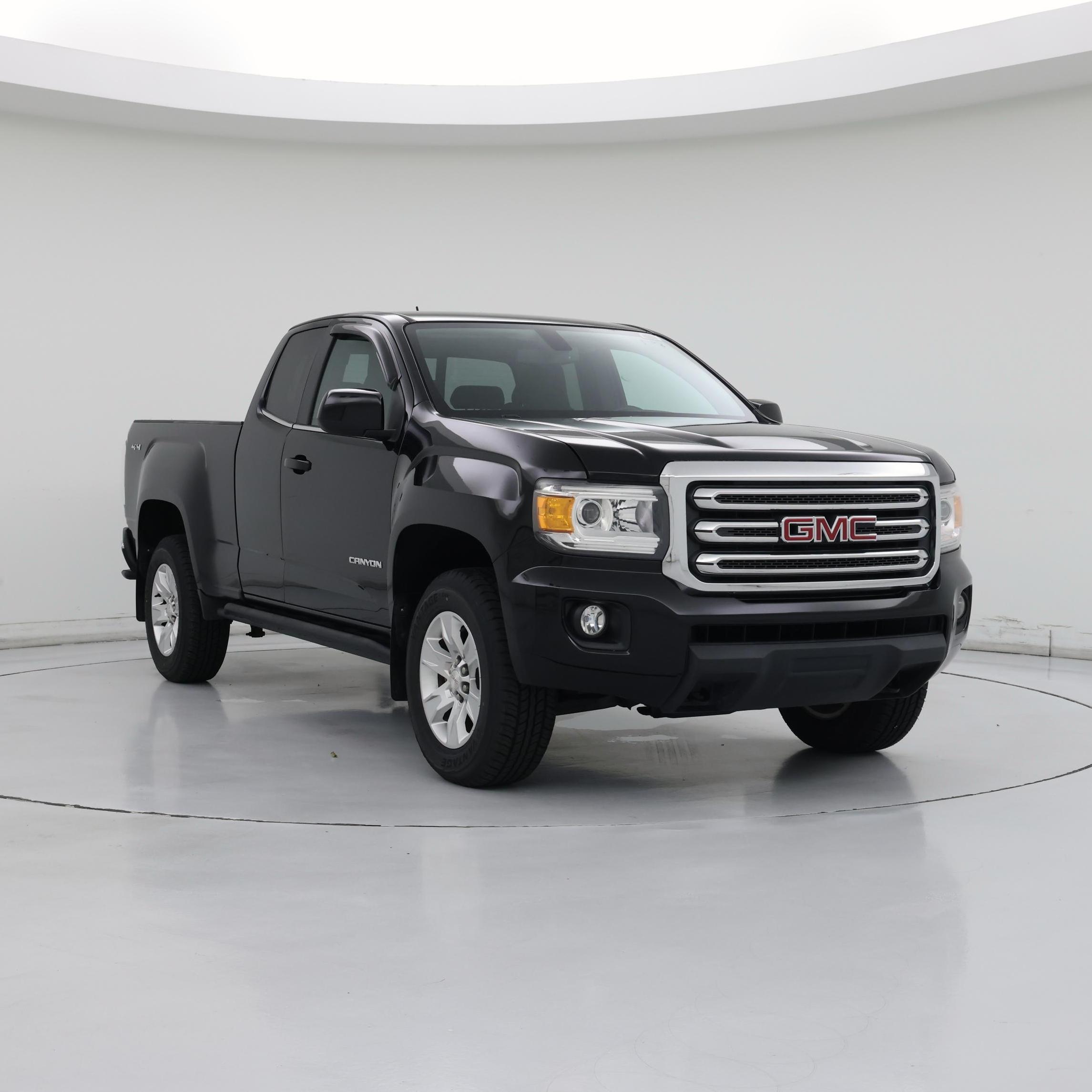 Black 2017 GMC Canyon SLE Ext. Cab LB 4WD Pickup Truck Four-Wheel Drive Automatic