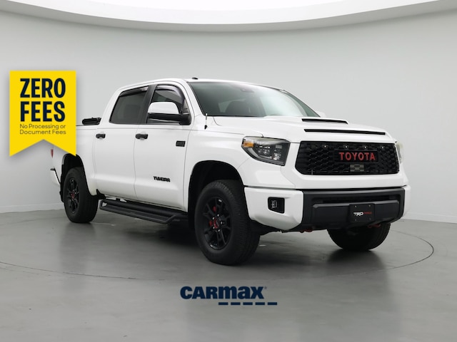 White 2019 Toyota Tundra TRD Pro CrewMax 5.7L 4WD Pickup Truck Four-Wheel Drive Automatic
