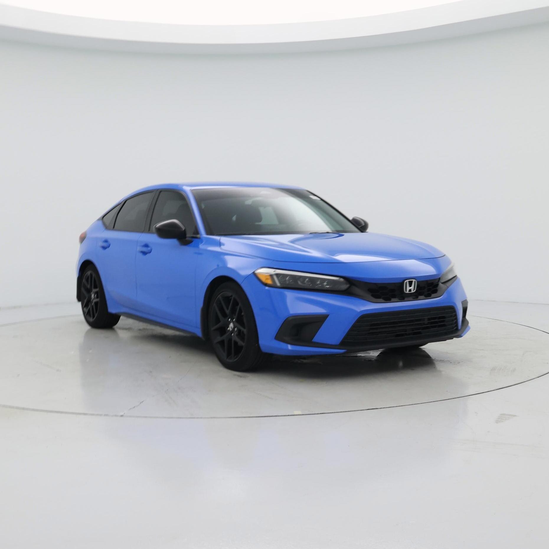 Blue 2022 Honda Civic Hatchback Hatchback Front-Wheel Drive Automatic