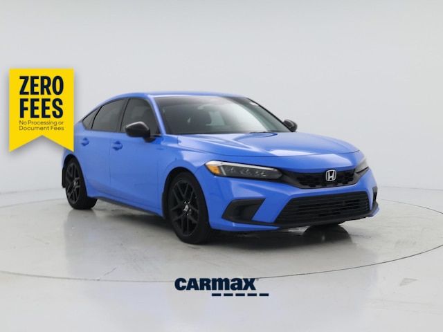 Blue 2022 Honda Civic Hatchback Hatchback Front-Wheel Drive Automatic