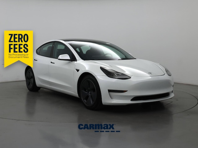 White 2023 Tesla Model 3 Sedan Rear-Wheel Drive Automatic