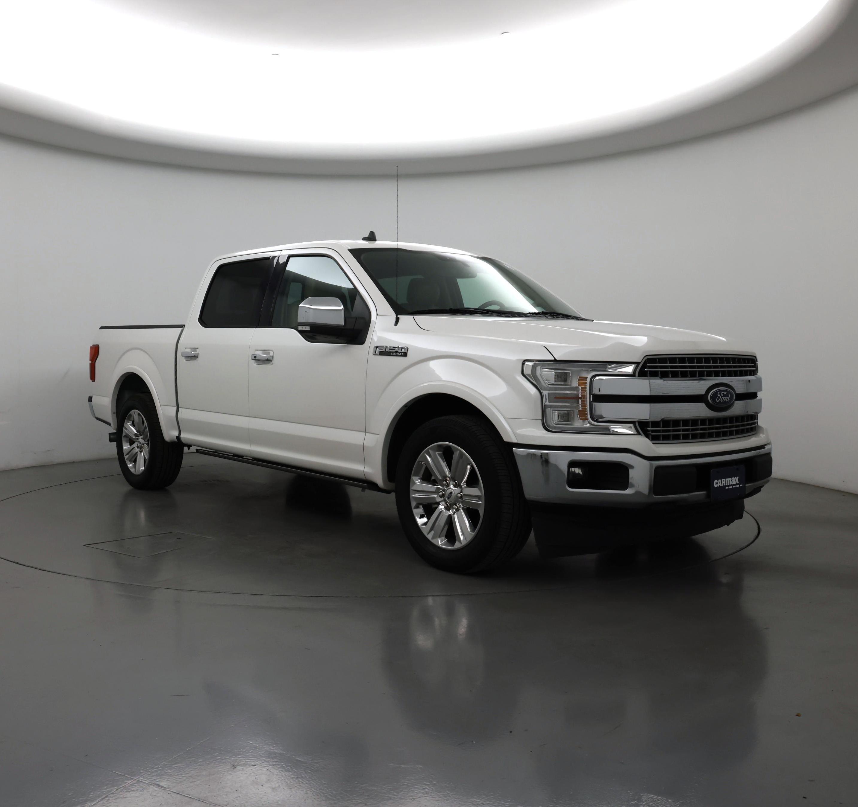 White 2019 Ford F-150 Lariat SuperCrew RWD Pickup Truck 4X2 Automatic