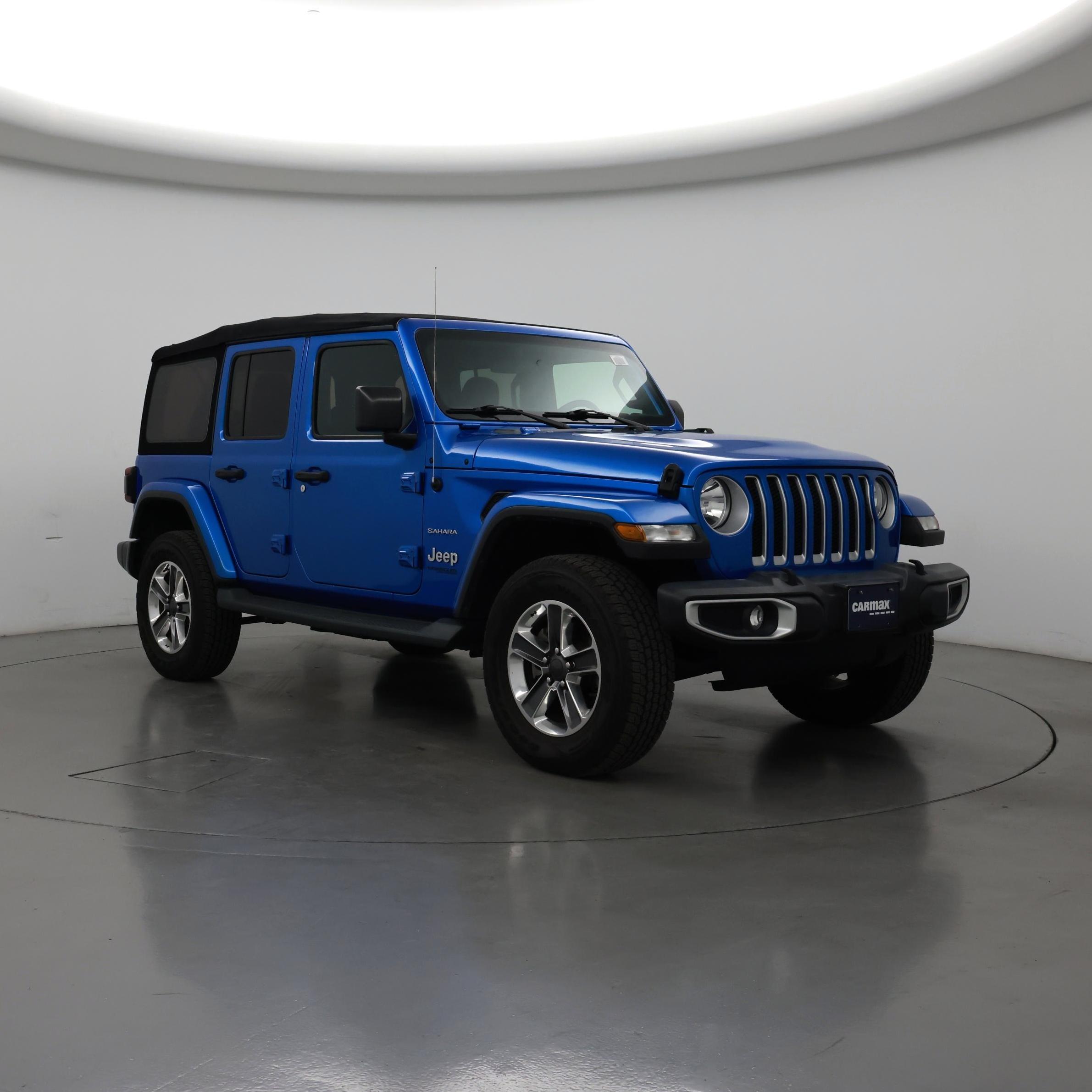 Blue 2021 Jeep Wrangler Unlimited Sahara 4WD SUV / Crossover Four-Wheel Drive Automatic