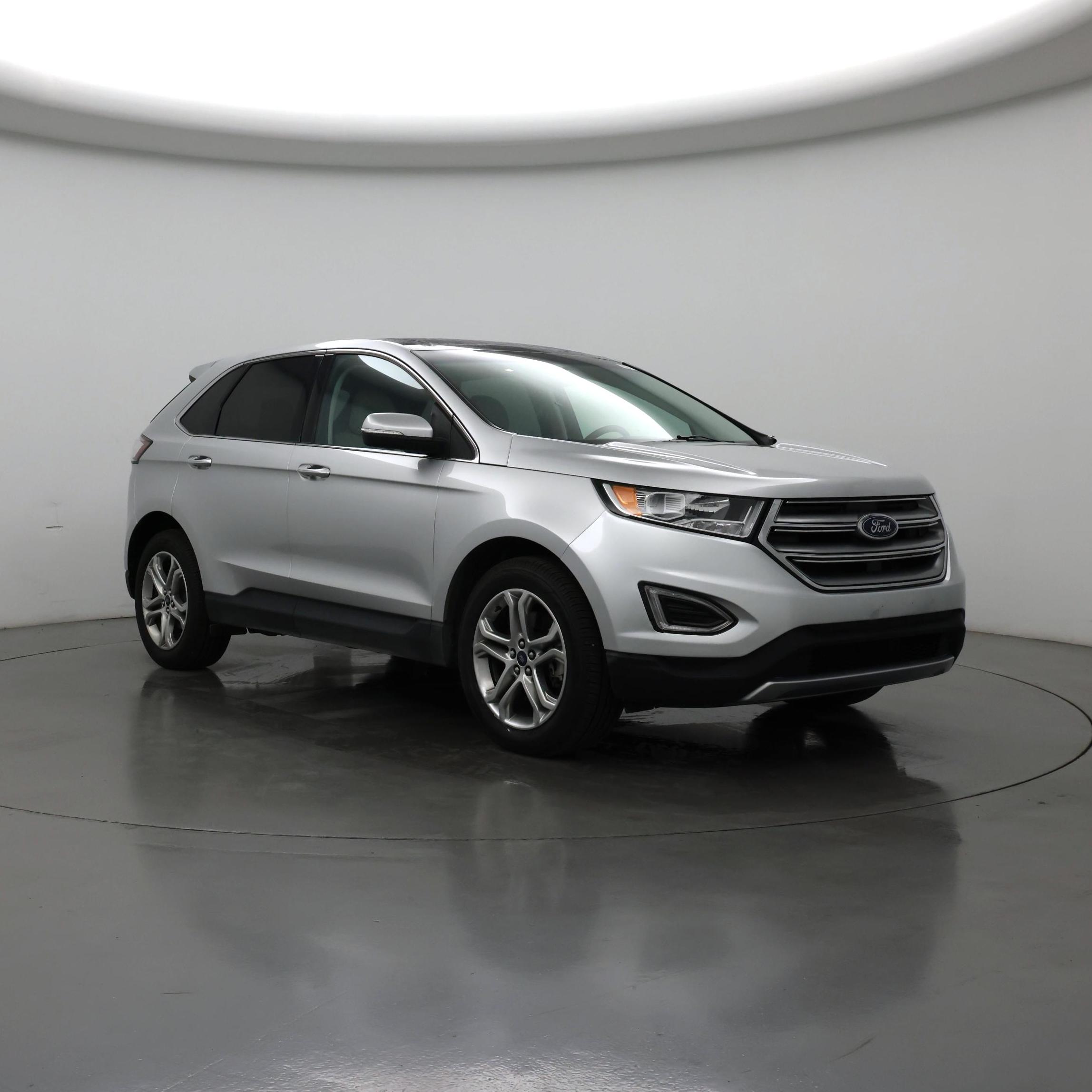 Silver 2018 Ford Edge Titanium AWD SUV / Crossover All-Wheel Drive Automatic