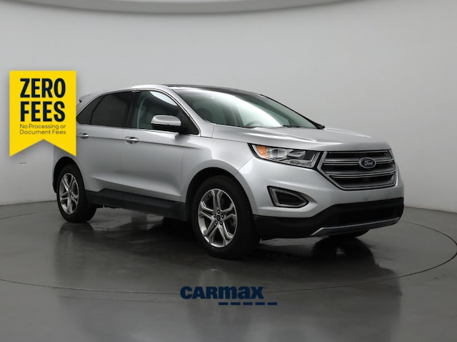 Silver 2018 Ford Edge Titanium AWD SUV / Crossover All-Wheel Drive Automatic