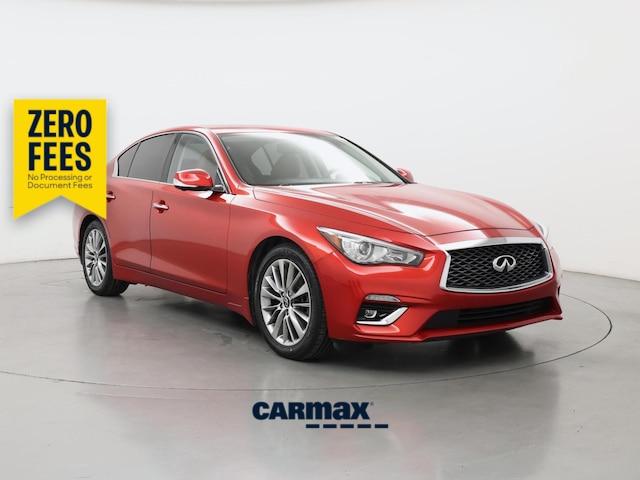 Red 2023 INFINITI Q50 Sedan All-Wheel Drive Automatic