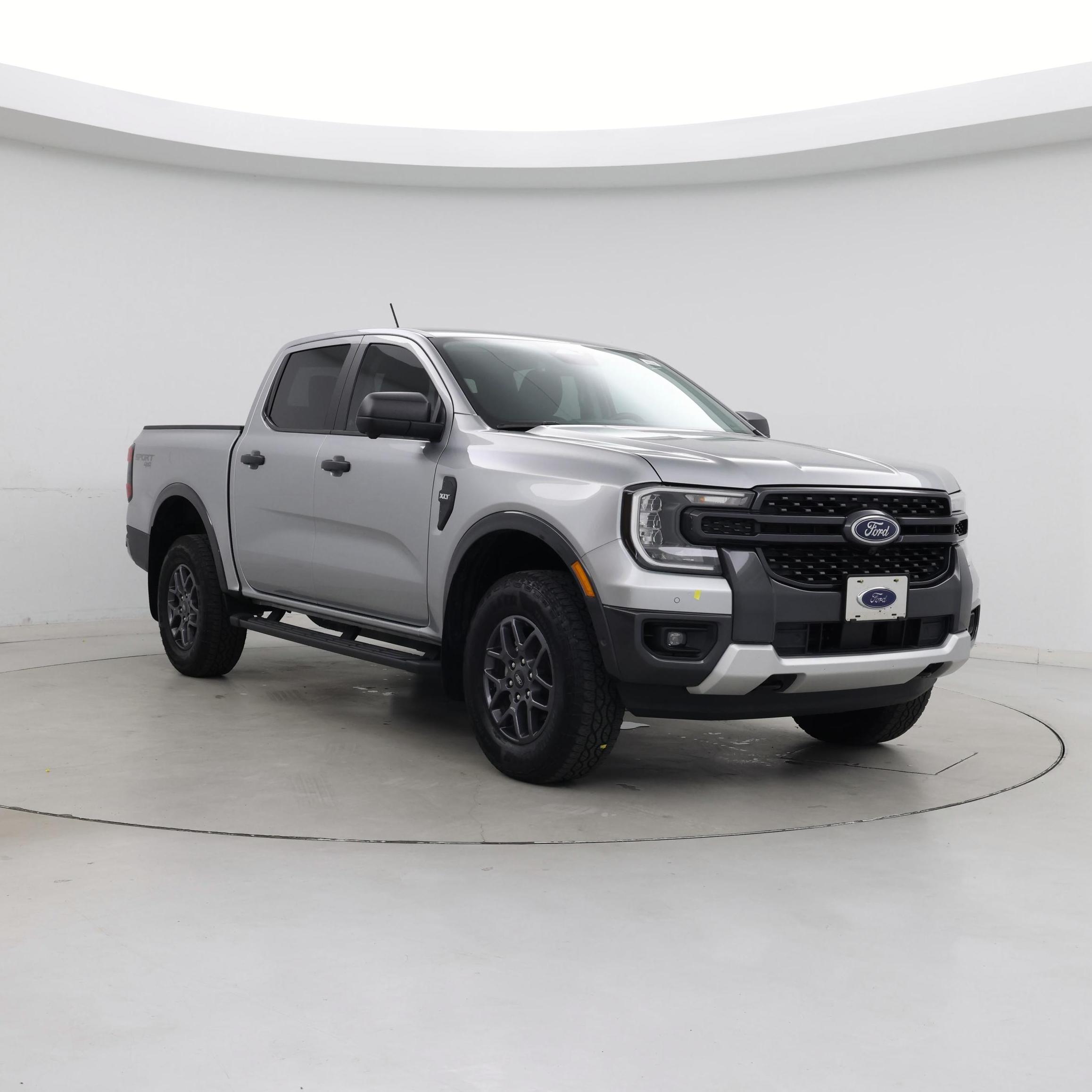 Silver 2024 Ford Ranger Pickup Truck Four-Wheel Drive Automatic