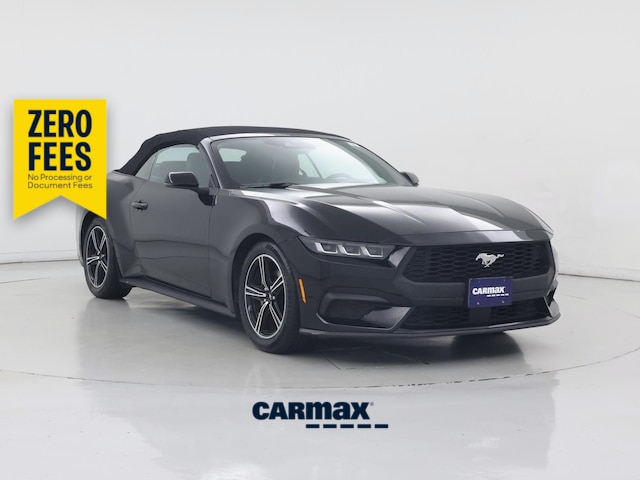 Black 2024 Ford Mustang EcoBoost Premium Convertible RWD Convertible Rear-Wheel Drive Automatic