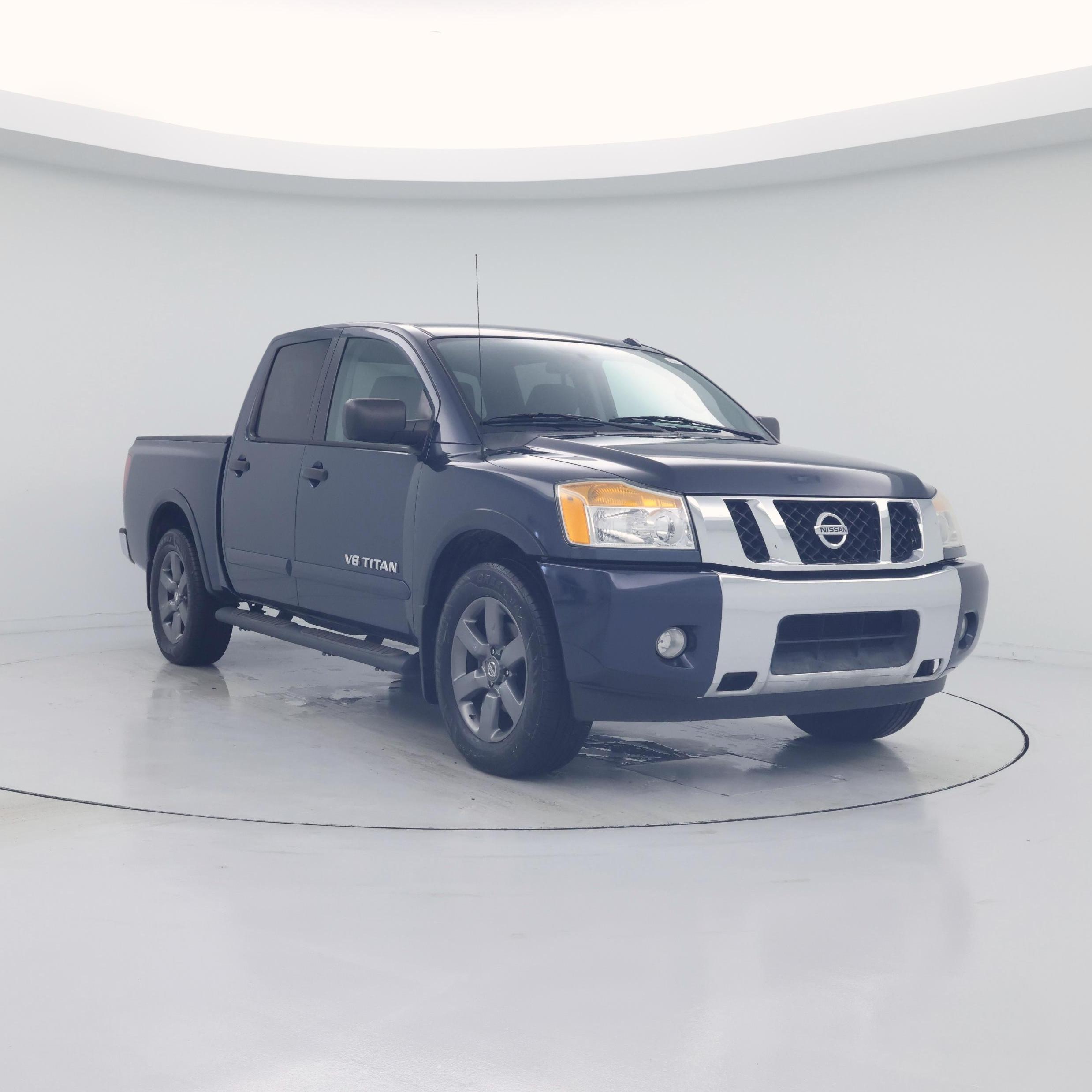 Blue 2015 Nissan Titan SV Crew Cab Pickup Truck 4X2 Automatic