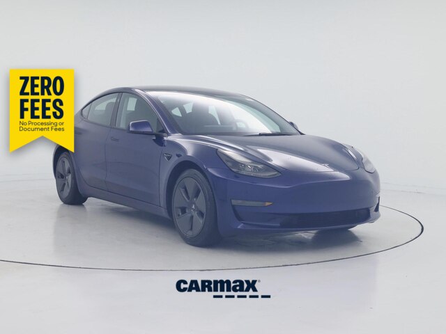 Blue 2022 Tesla Model 3 RWD Sedan Rear-Wheel Drive Automatic