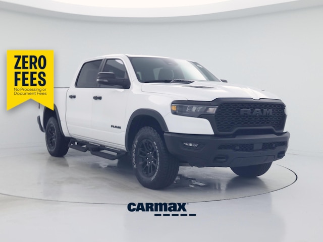 White 2025 RAM 1500 Pickup Truck Four-Wheel Drive Automatic