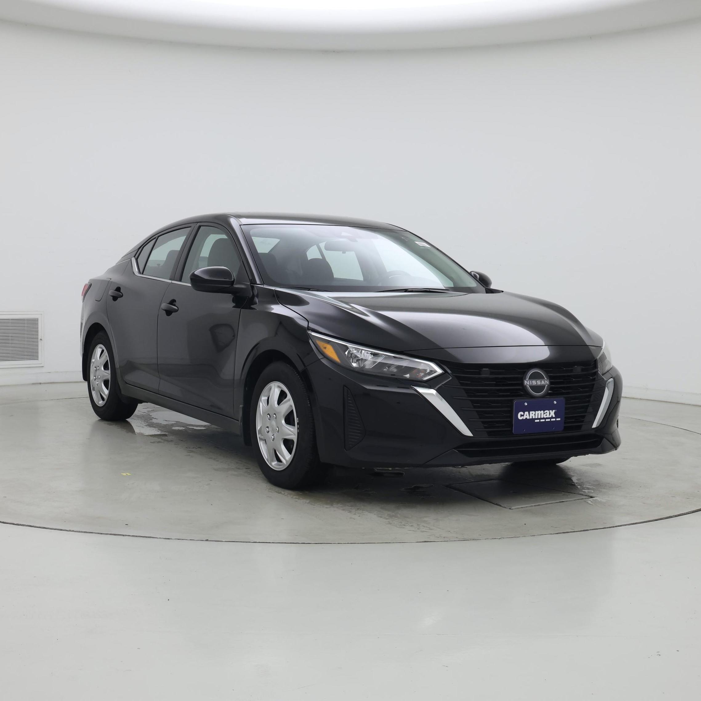 Black 2025 Nissan Sentra S FWD Sedan Front-Wheel Drive Automatic